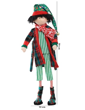 Ornamento navideño Duende Queca Designs Little Elfy