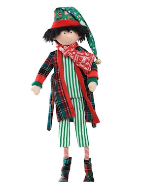 Ornamento navideño Duende Queca Designs Little Elfy