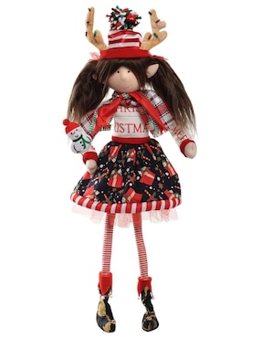 Ornamento navideño Duende Queca Designs Little Elfy