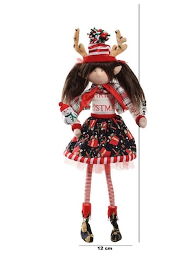 Ornamento navideño Duende Queca Designs Little Elfy