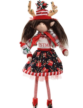 Ornamento navideño Duende Queca Designs Little Elfy