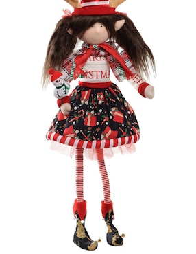 Ornamento navideño Duende Queca Designs Little Elfy