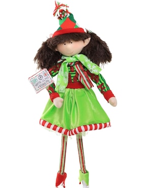 Ornamento navideño Duende Queca Designs Little Elfy