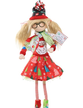 Ornamento navideño Duende Queca Designs Little Elfy