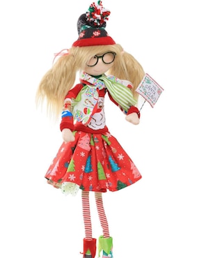 Ornamento navideño Duende Queca Designs Little Elfy