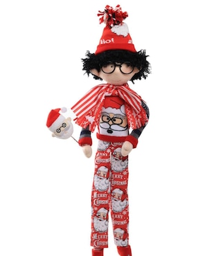 Ornamento navideño Duende Queca Designs Little Elfy