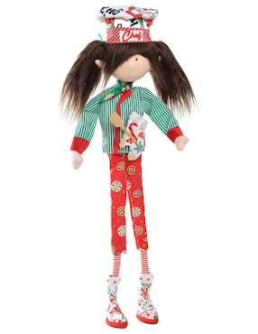 Ornamento navideño Duende Queca Designs Little Elfy