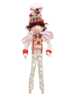 Ornamento navideño Duende Queca Designs Little Elfy