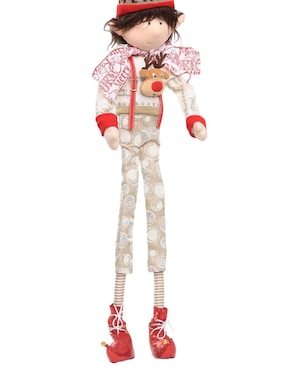 Ornamento navideño Duende Queca Designs Little Elfy