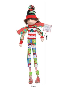 Ornamento navideño Duende Queca Designs Little Elfy