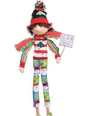 Ornamento navideño Duende Queca Designs Little Elfy
