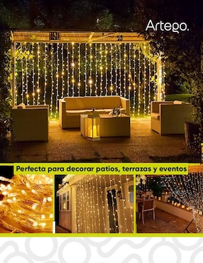 Serie funciones led Artego navidad cascada con 500 focos