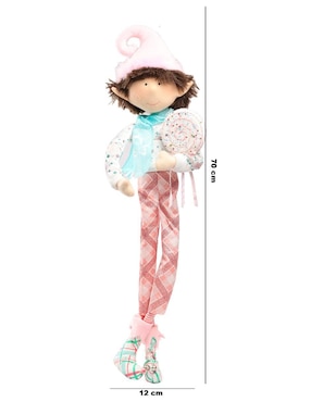 Ornamento Navidad duende Queca Designs Little Elfy
