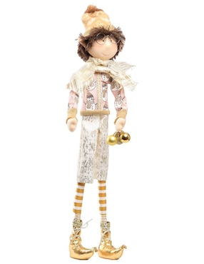 Ornamento Navidad duende Queca Designs Little Elfy