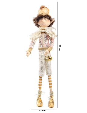 Ornamento Navidad duende Queca Designs Little Elfy