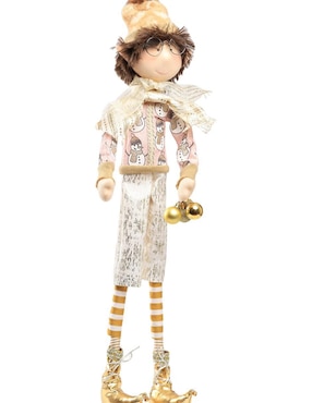 Ornamento Navidad duende Queca Designs Little Elfy