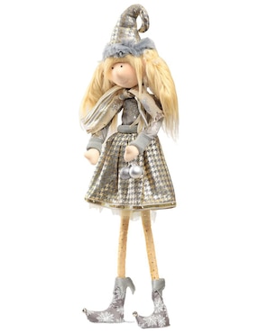 Ornamento Navidad duende Queca Designs Little Elfy