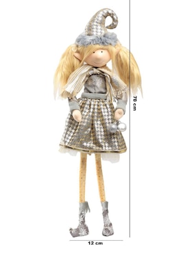 Ornamento Navidad duende Queca Designs Little Elfy