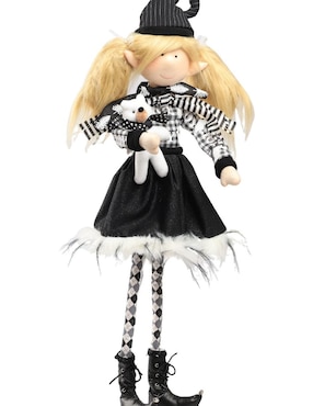 Ornamento Navidad duende Queca Designs Little Elfy