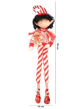 Ornamento Navidad duende Queca Designs Little Elfy