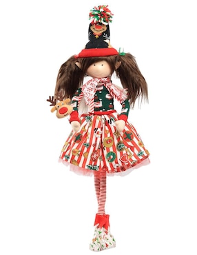 Ornamento Navidad duende Queca Designs Little Elfy