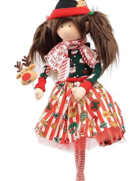 Ornamento Navidad duende Queca Designs Little Elfy