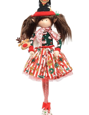 Ornamento Navidad duende Queca Designs Little Elfy
