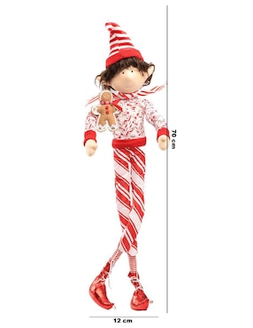 Ornamento Navidad duende Queca Designs Little Elfy