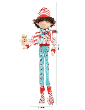 Ornamento Navidad duende Queca Designs Little Elfy
