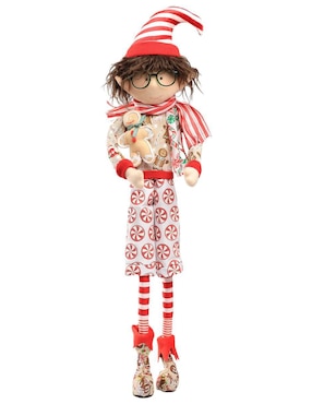 Ornamento Navidad duende Queca Designs Little Elfy