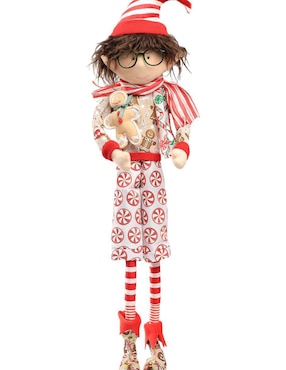 Ornamento Navidad duende Queca Designs Little Elfy