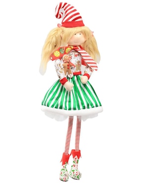 Ornamento Navidad duende Queca Designs Little Elfy