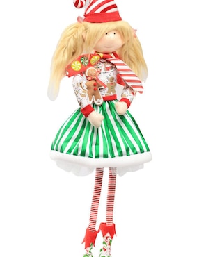 Ornamento Navidad duende Queca Designs Little Elfy