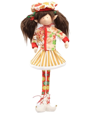 Ornamento Navidad duende Queca Designs Little Elfy