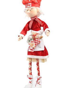 Ornamento Navidad Sra. Claus Queca Designs Little Elfy