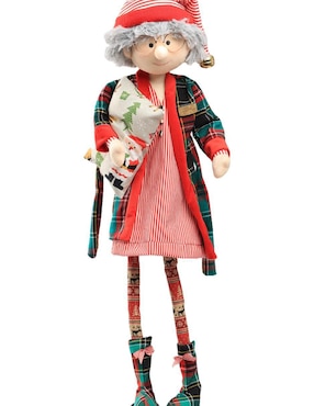 Ornamento Navidad Sra. Claus Queca Designs Little Elfy
