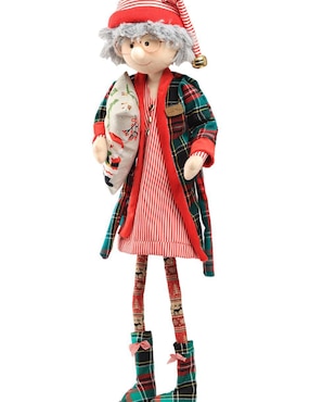 Ornamento Navidad Sra. Claus Queca Designs Little Elfy
