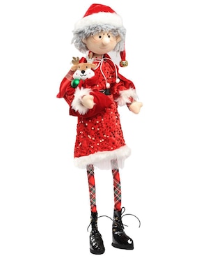 Ornamento Navidad Sra. Claus Queca Designs Little Elfy