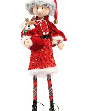 Ornamento Navidad Sra. Claus Queca Designs Little Elfy