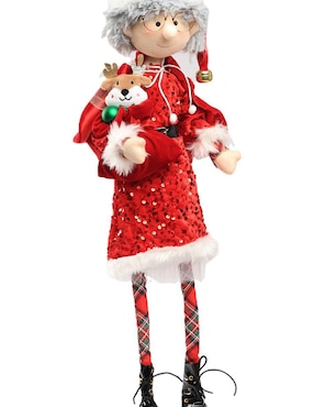 Ornamento Navidad Sra. Claus Queca Designs Little Elfy