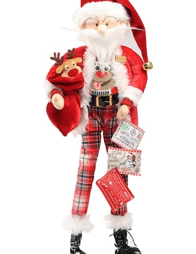 Ornamento Navidad Santa Claus Queca Designs Little Elfy
