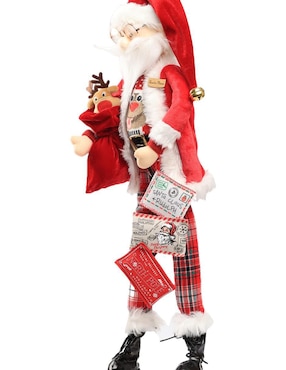 Ornamento Navidad Santa Claus Queca Designs Little Elfy