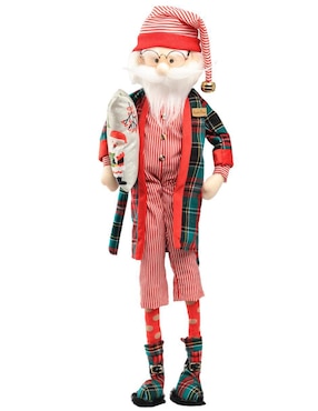 Ornamento Navidad Santa Claus Queca Designs Little Elfy