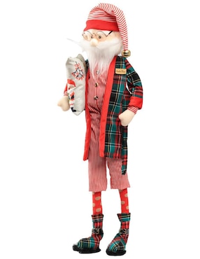 Ornamento Navidad Santa Claus Queca Designs Little Elfy