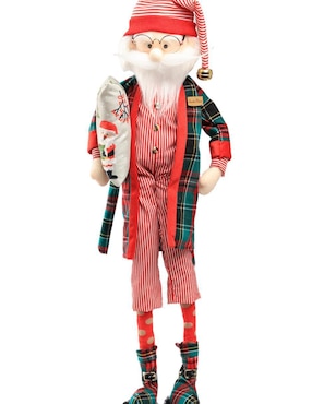 Ornamento Navidad Santa Claus Queca Designs Little Elfy