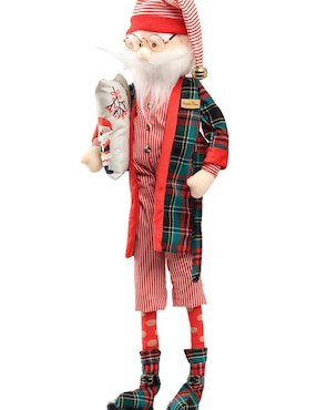 Ornamento Navidad Santa Claus Queca Designs Little Elfy