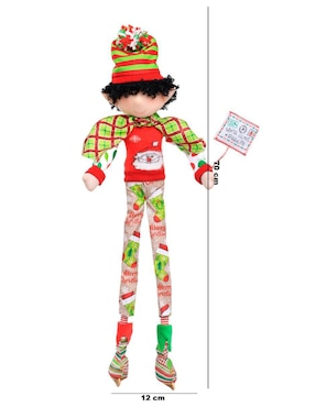 Ornamento navidad Duende Queca Designs Little Elfy
