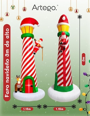 Inflable decorativo forma de faro Artego
