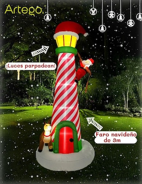 Inflable decorativo forma de faro Artego