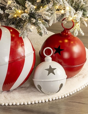 Figura decorativa de cascabel Navidad Cantia de metal
